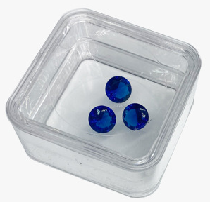 투명 원석 보관함 (1팩 10개) Round Corner Transparent Acrylic Gem Boxes (10 pcs)